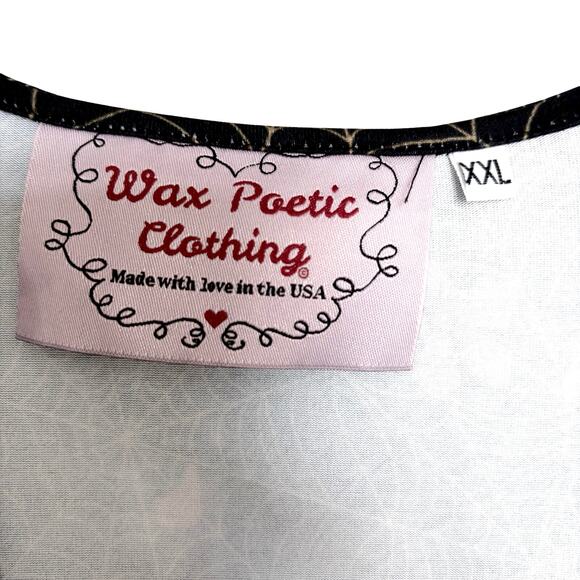 Wax Poetic Raquel Maxi Dress XXL Clarice  Death’s Head Moth Spiderweb Gothic - Picture 8 of 10